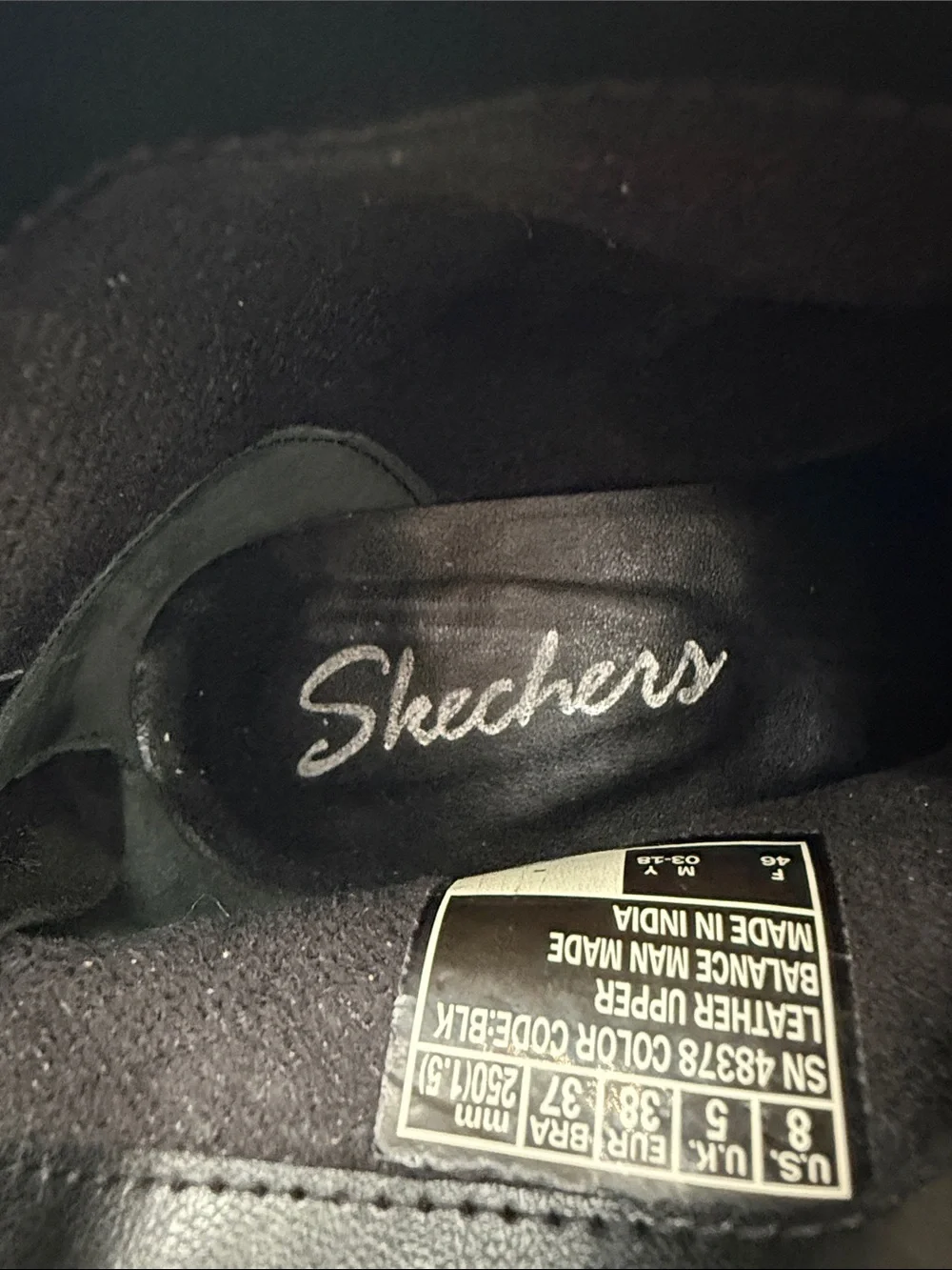 Skechers shoe stitched